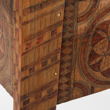 Carved chest-table