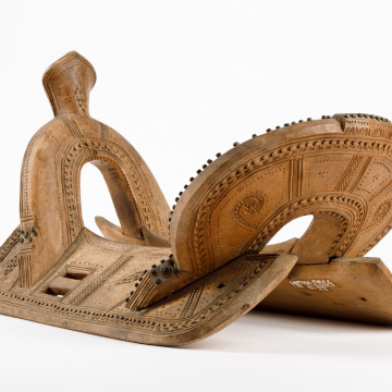 Carved saddle 
