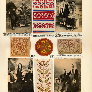 The historical ethnographic art album by Ivan Honchar 'Ukraine and Ukrainians'. Volume 'Left-bank Kyiv region'
