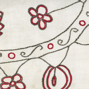 Embroidered tablecloth