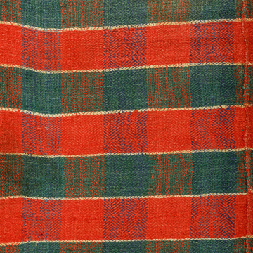 Woven woolen, striped riadno (blanket)