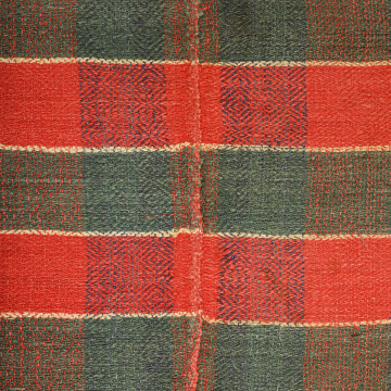 Woven woolen, striped riadno (blanket)