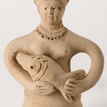 Sculpture 'Lady with a Fish'