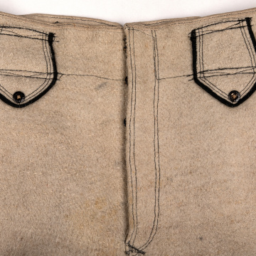Pants made of white cloth