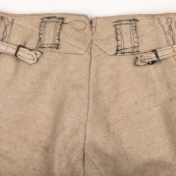 Pants made of white cloth