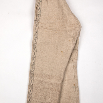 Pants made of white cloth