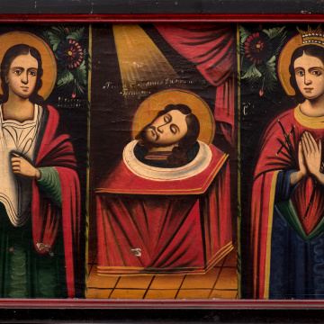 Icon 'Saint Nikita, Beheading of John the Baptist, Saint Eudokia'