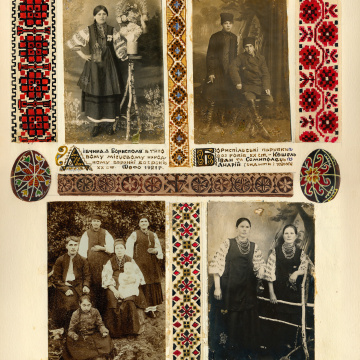 The historical ethnographic art album by Ivan Honchar 'Ukraine and Ukrainians'. Volume 'Left-bank Kyiv region'