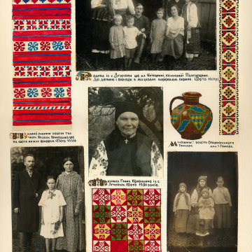 The historical ethnographic art album by Ivan Honchar 'Ukraine and Ukrainians'. Volume 'Left-bank Kyiv region'