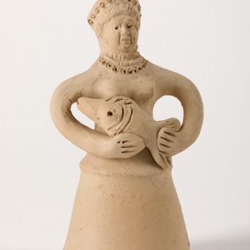 Sculpture 'Lady with a Fish'