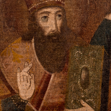 Святителі Василій Великий, Іоан Златоуст, Григорій Богослов, Свята Варвара, Свята Ірина
