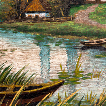 Village in the valley
