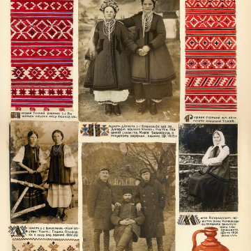The historical ethnographic art album by Ivan Honchar 'Ukraine and Ukrainians'. Volume 'Left-bank Kyiv region'
