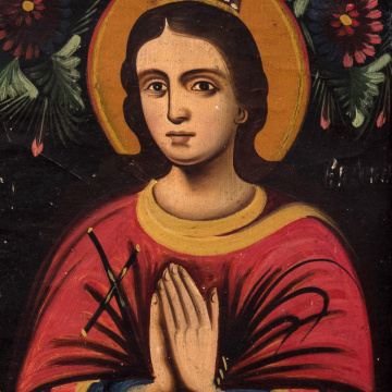 Icon 'Saint Nikita, Beheading of John the Baptist, Saint Eudokia'