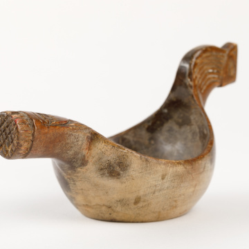 Carved salt container
