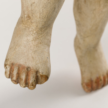 Wooden sculpture of an angel