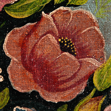 Bouquet. Poppies and carnations