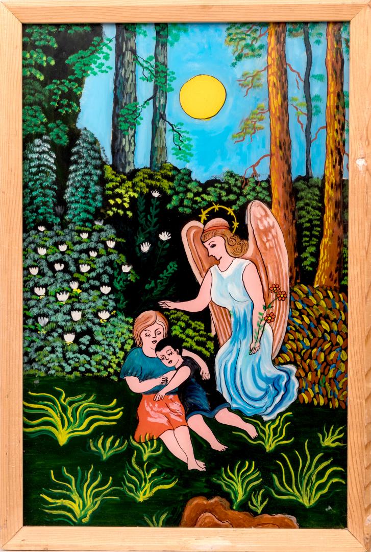 Angel protecting the children