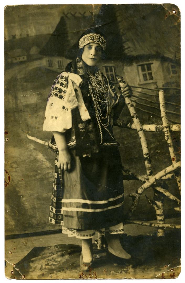 Photo. A girl wearing Ukrainian attire
