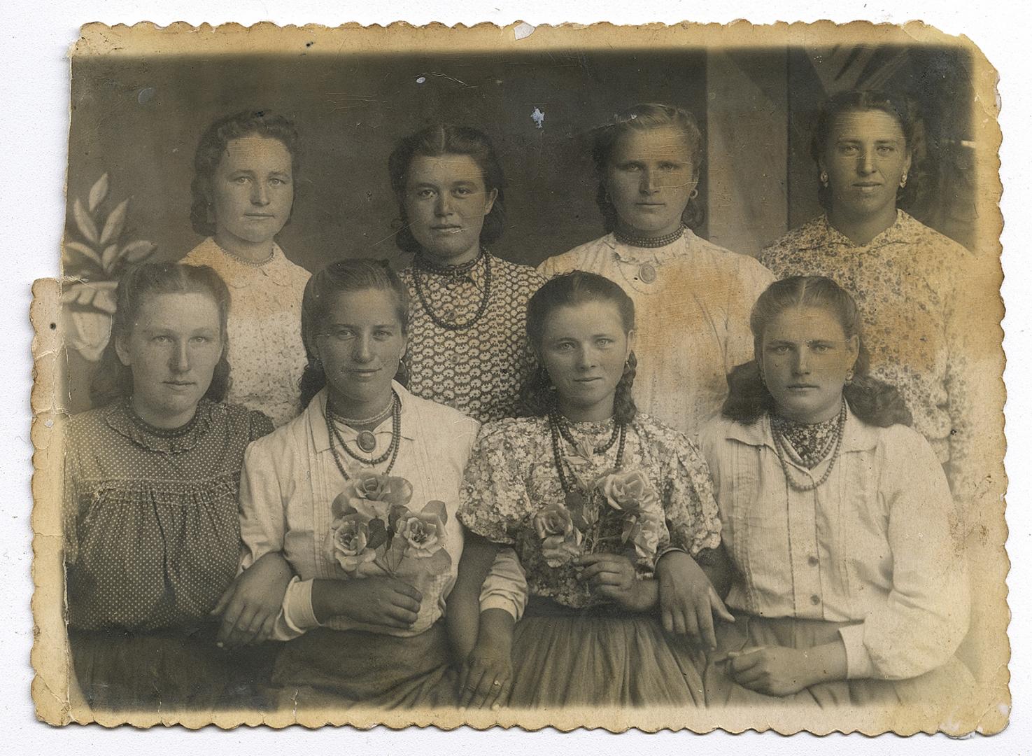 Group photo: brigade at the sovkhoz