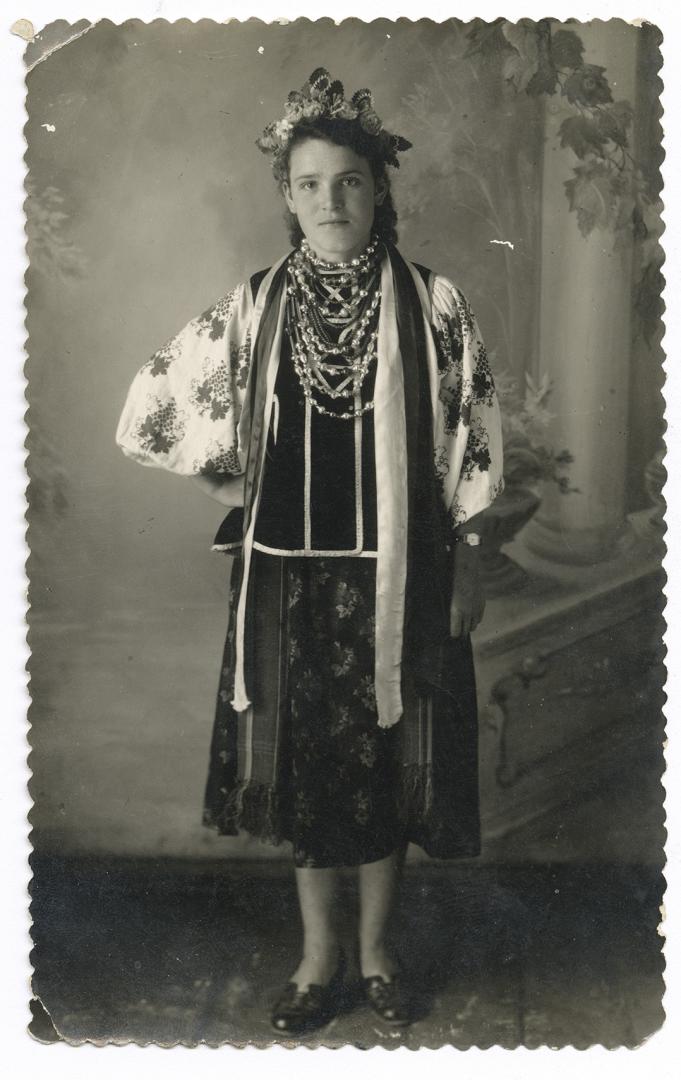 Girl in traditional festive attire