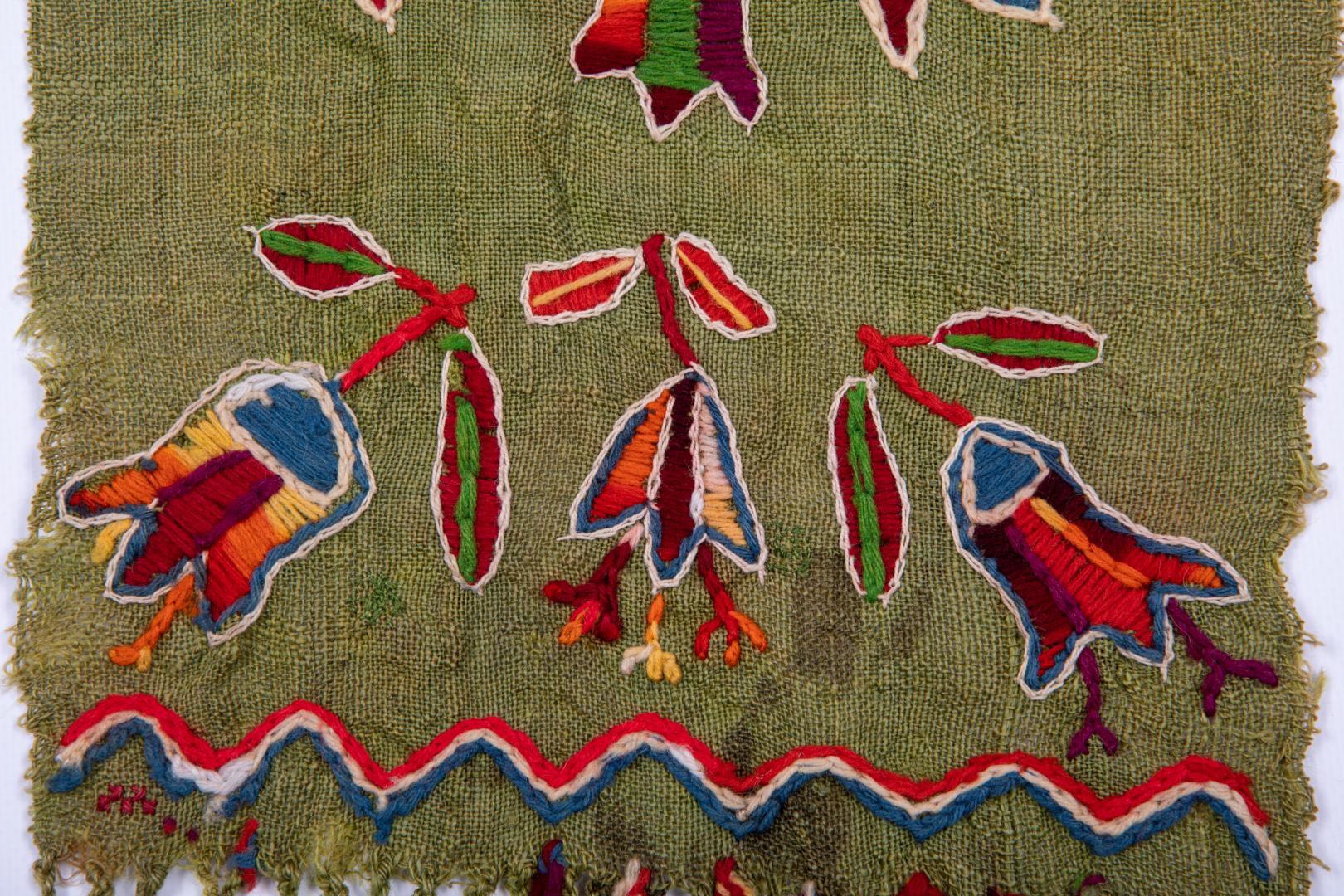 Cossack belt embroidered with woolen thread