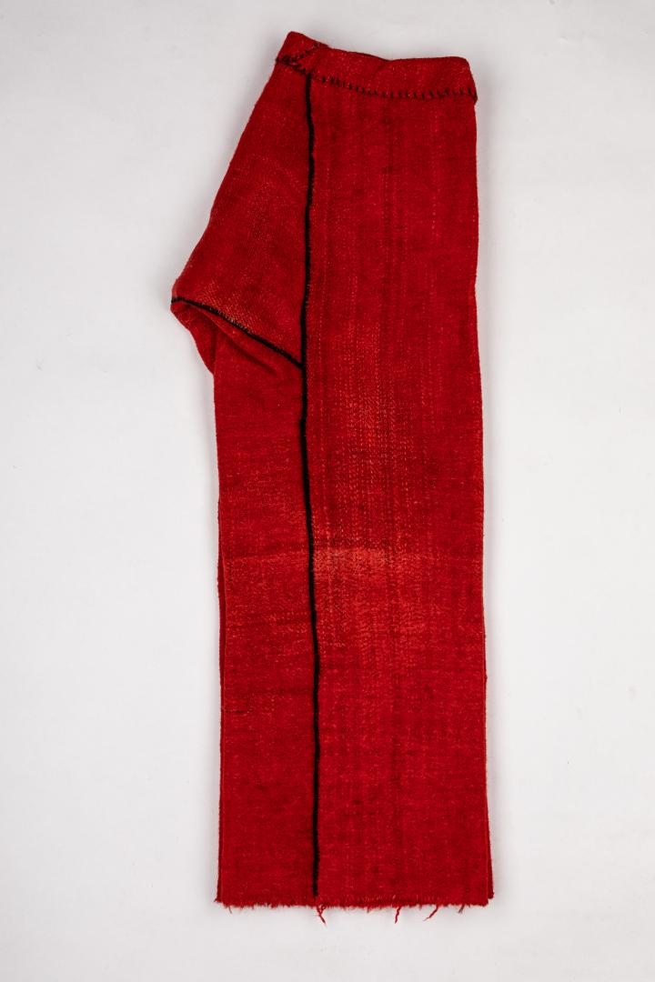 Pants made of red cloth