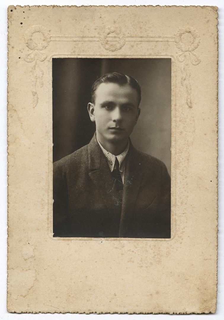 Bust portrait of a young man