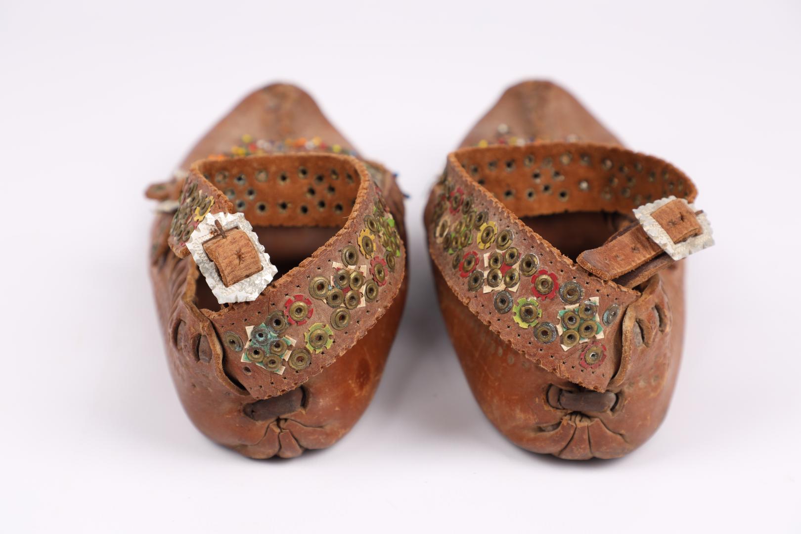 Postoly (women's boots) decorated with beads and sequins