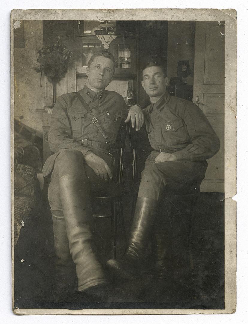 Two Soviet army soldiers