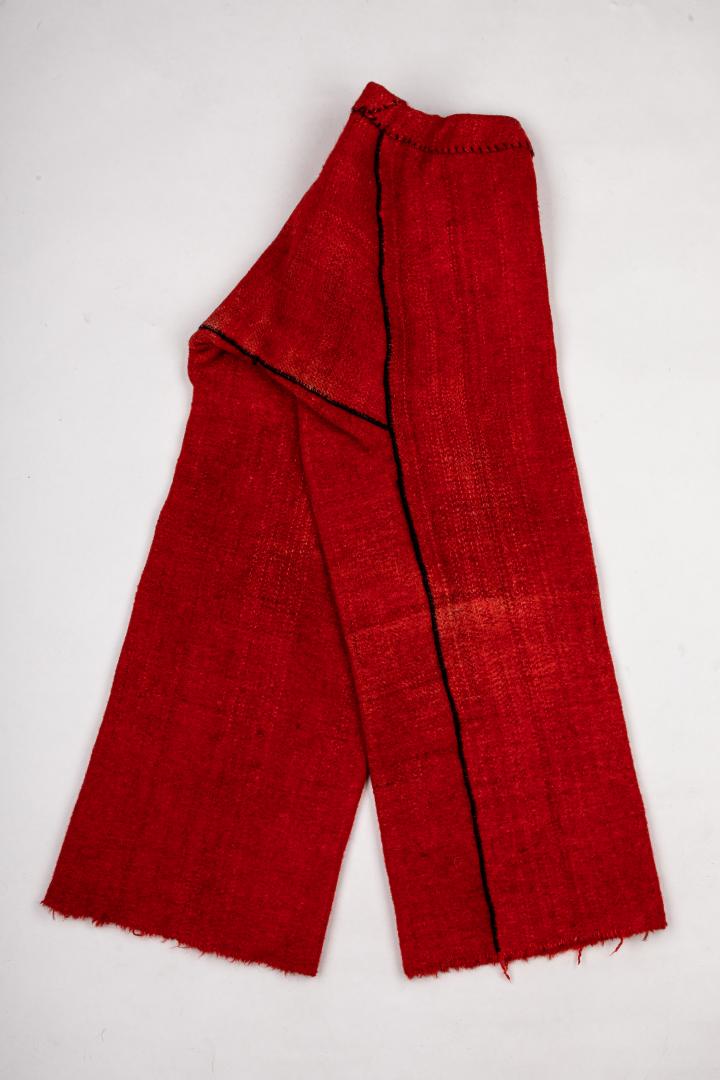 Pants made of red cloth