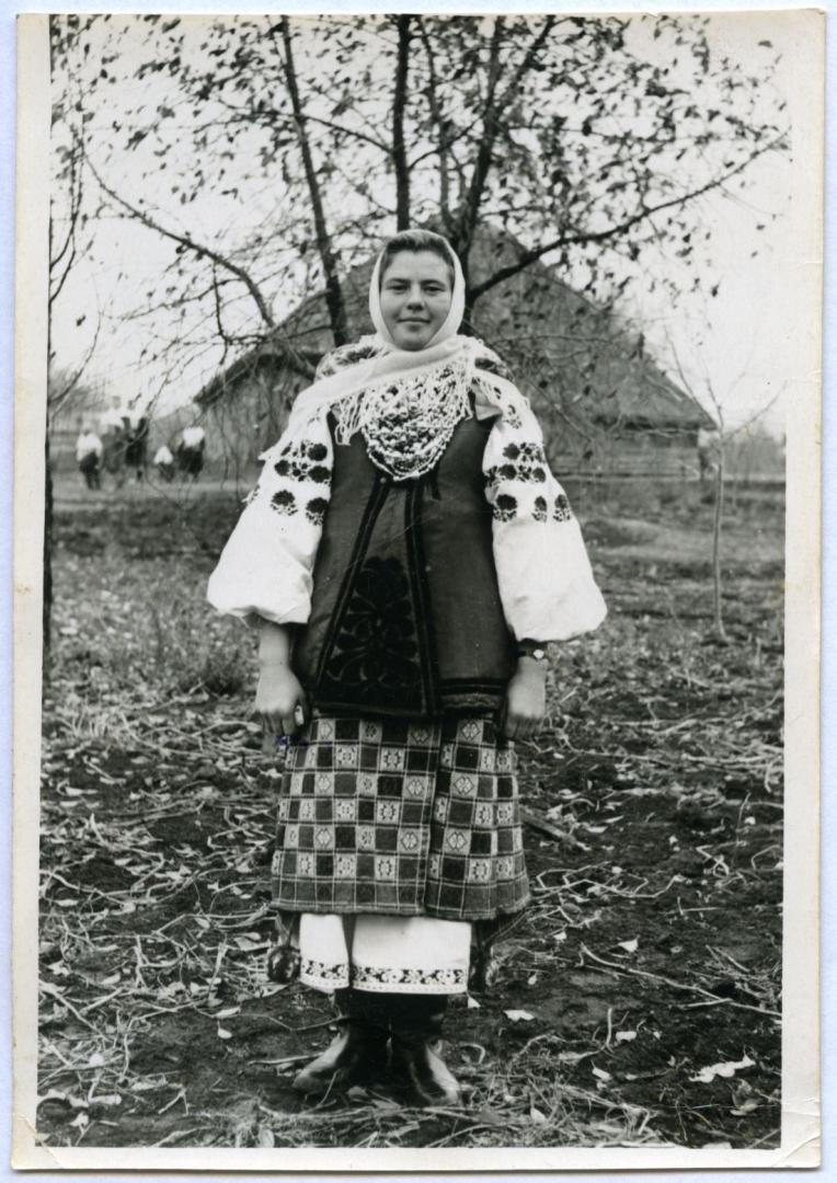 Photo. A girl wearing folk attire