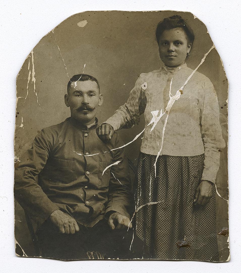 Woman and man