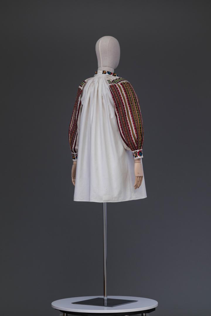 Women's woven and embroidered shirt