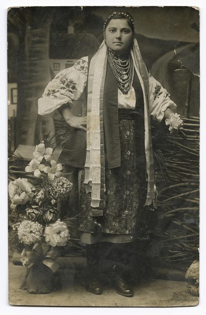 Halyna Pavlivna Voloshyn in traditional attire