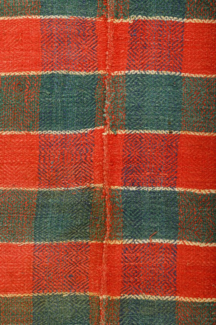 Woven woolen, striped riadno (blanket)