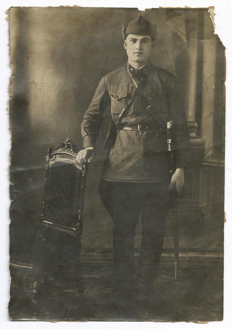 Man in military uniform
