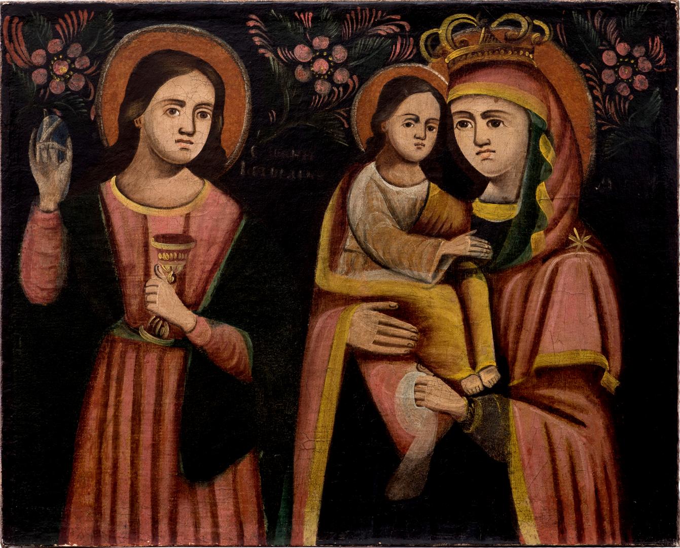 Icon 'Virgin and Saint Barbara'