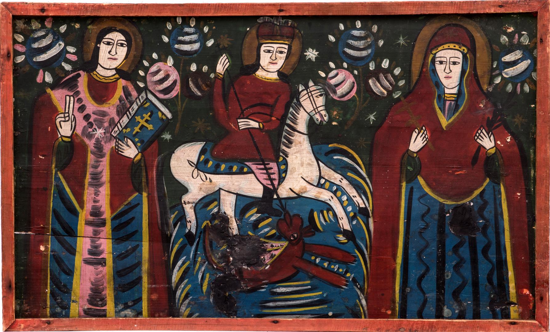 Icon 'Saint George with two saints'