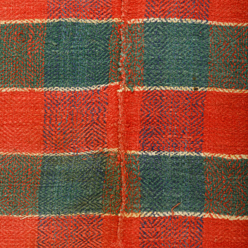 Woven woolen, striped riadno (blanket)