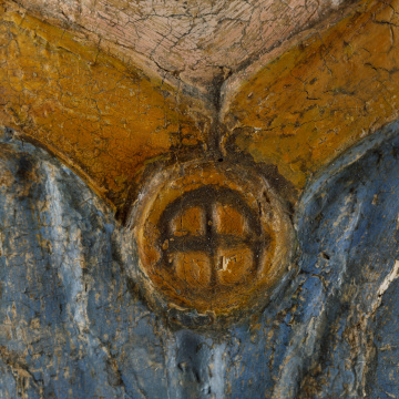 Wooden sculpture of an angel