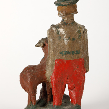 Sculpture 'Hutsul with a goat and a sheep'