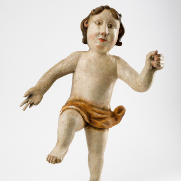 Wooden sculpture of an angel