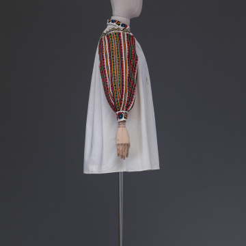 Women's woven and embroidered shirt