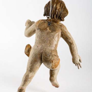 Wooden sculpture of an angel
