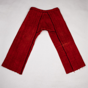 Pants made of red cloth