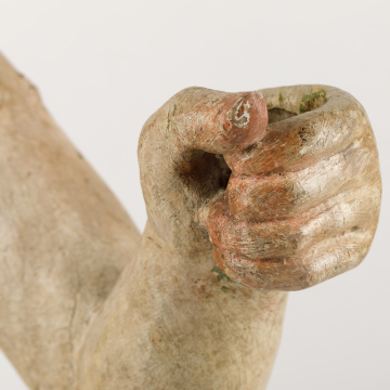 Wooden sculpture of an angel