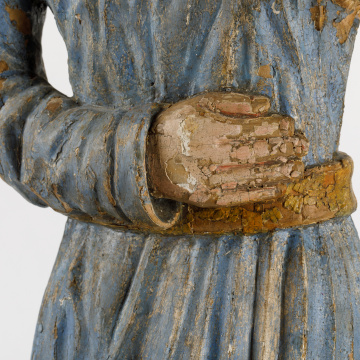 Wooden sculpture of an angel