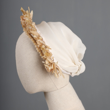 Flower crown with lilies of the valley