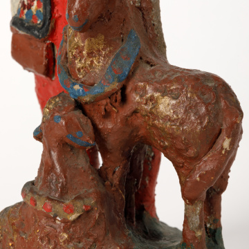 Sculpture 'Hutsul with a goat and a sheep'
